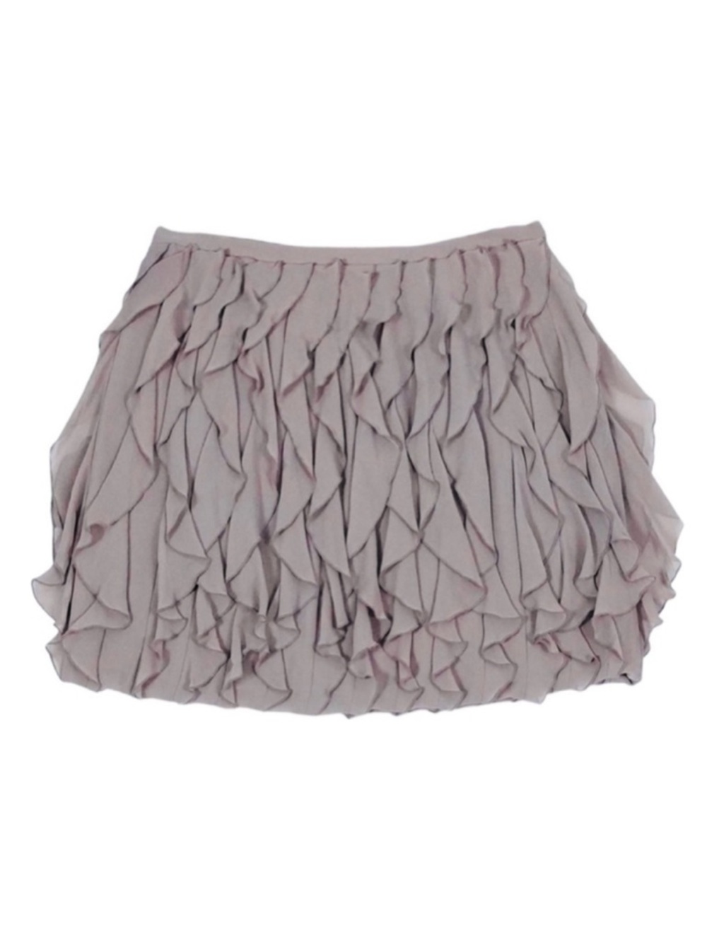 Club Monaco Daniella 100% Silk Ruffle Mini Skirt
